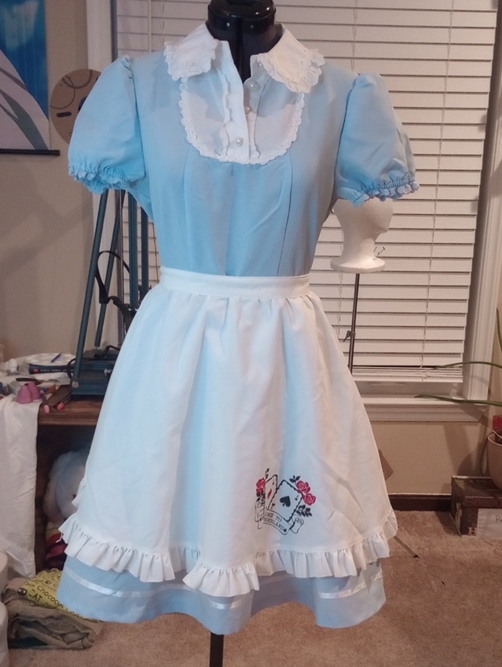 Discontinued Bodyline Wonderland Maid Dress In Sax